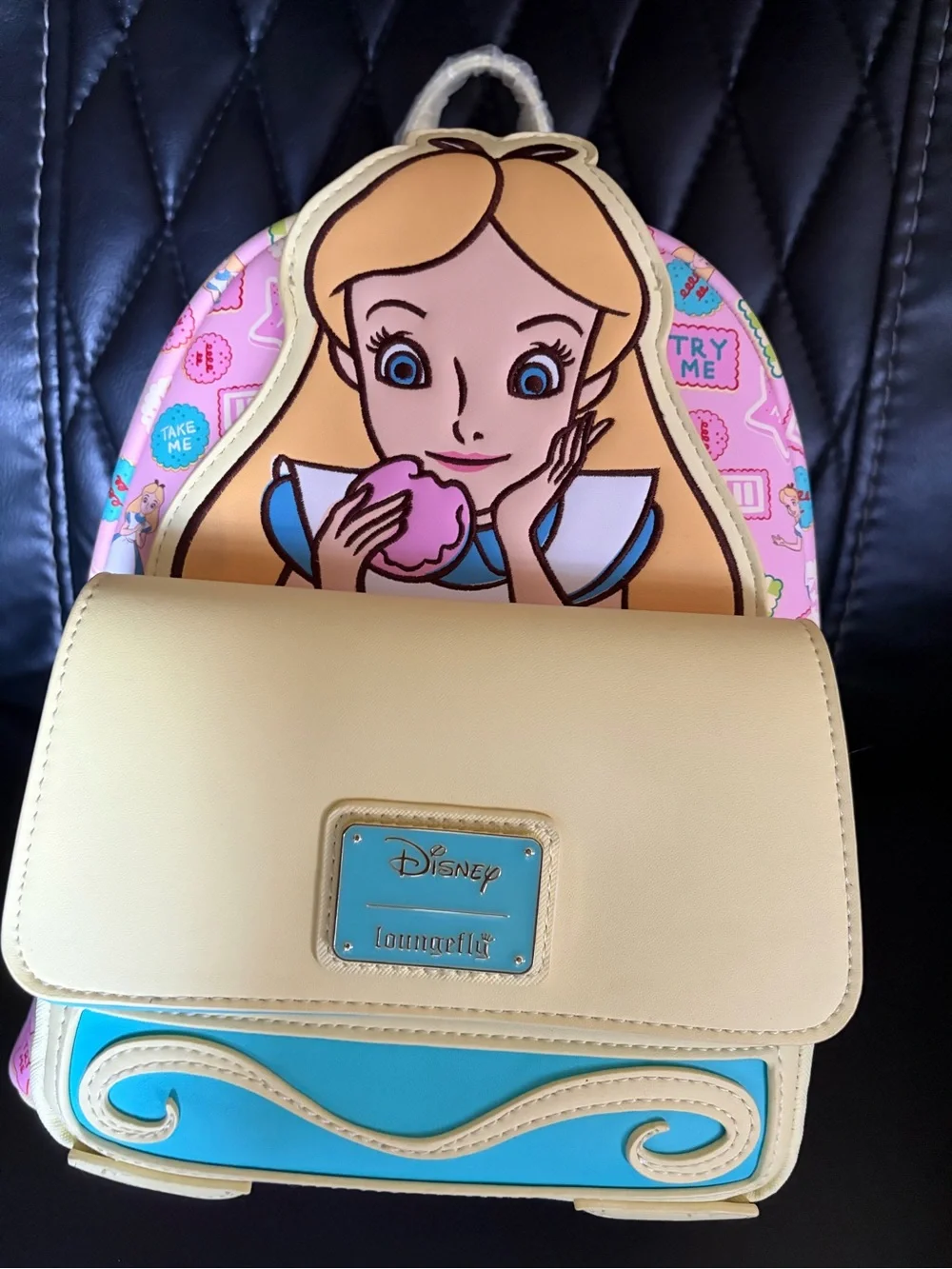 Loungefly Disney Alice in Wonderland Cookies Mini Backpack Cookie Scented